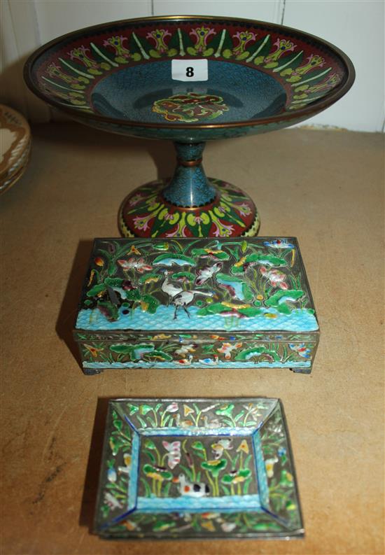 Cloisonne Compact & box